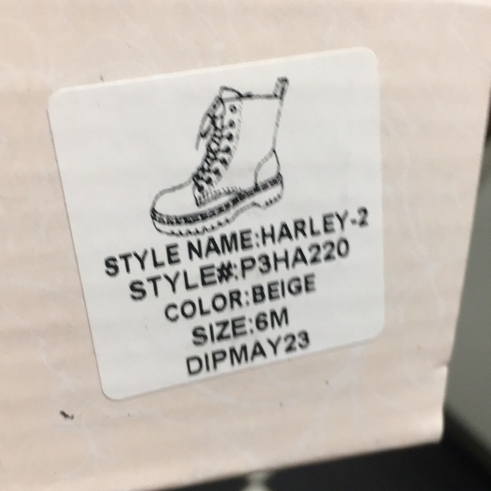 🤍Just In🤍Sincerely Jules Beige Combat Boots 🤍C - Picture 9 of 10